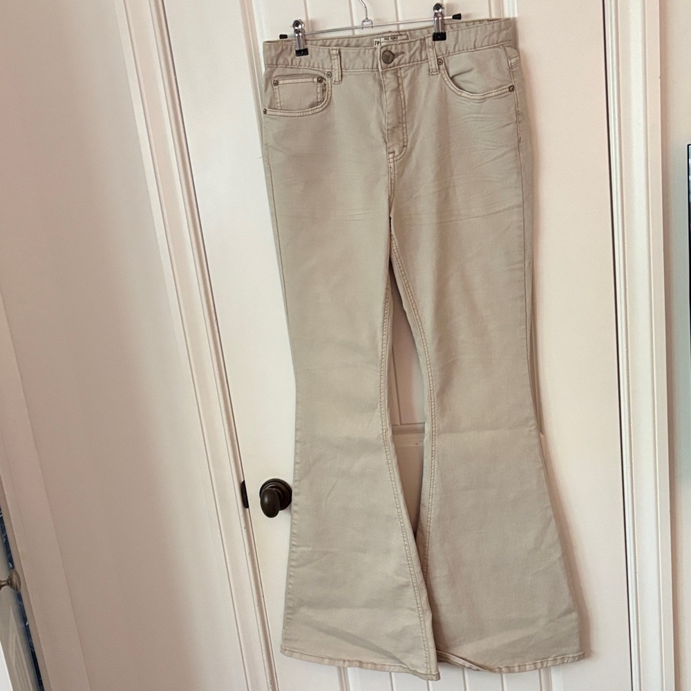 FP Movement by Free People Tan Flare Jeans